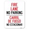 Signmission Fire Lane No Parking-Carril De Fuege No Esta Conar Rust Proof Parking, A-1824-23981 A-1824-23981 - alternate 1
